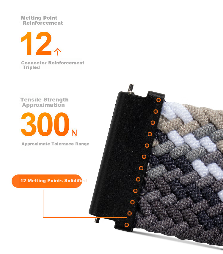 Ремешок Smorss Magnetic Woven Nylon для Vivo Watch GT, Iqoo Watch GT, унисекс, черный и шоколадный