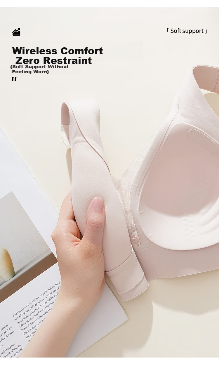Бюстгальтер GRACEWELL Seamless Lift And Push-Up Bra, антигравитационный, с боковой поддержкой, дышащий, бесшовный, беспроводной, для женщин