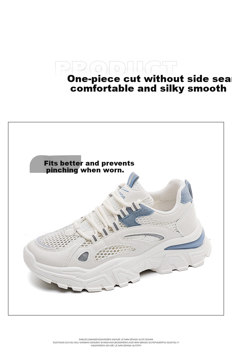 Женские кроссовки Huili, модель "Dad Shoes", весна 2026, легкие, на толстой подошве, универсальные, бежево-оранжевые, размер 39