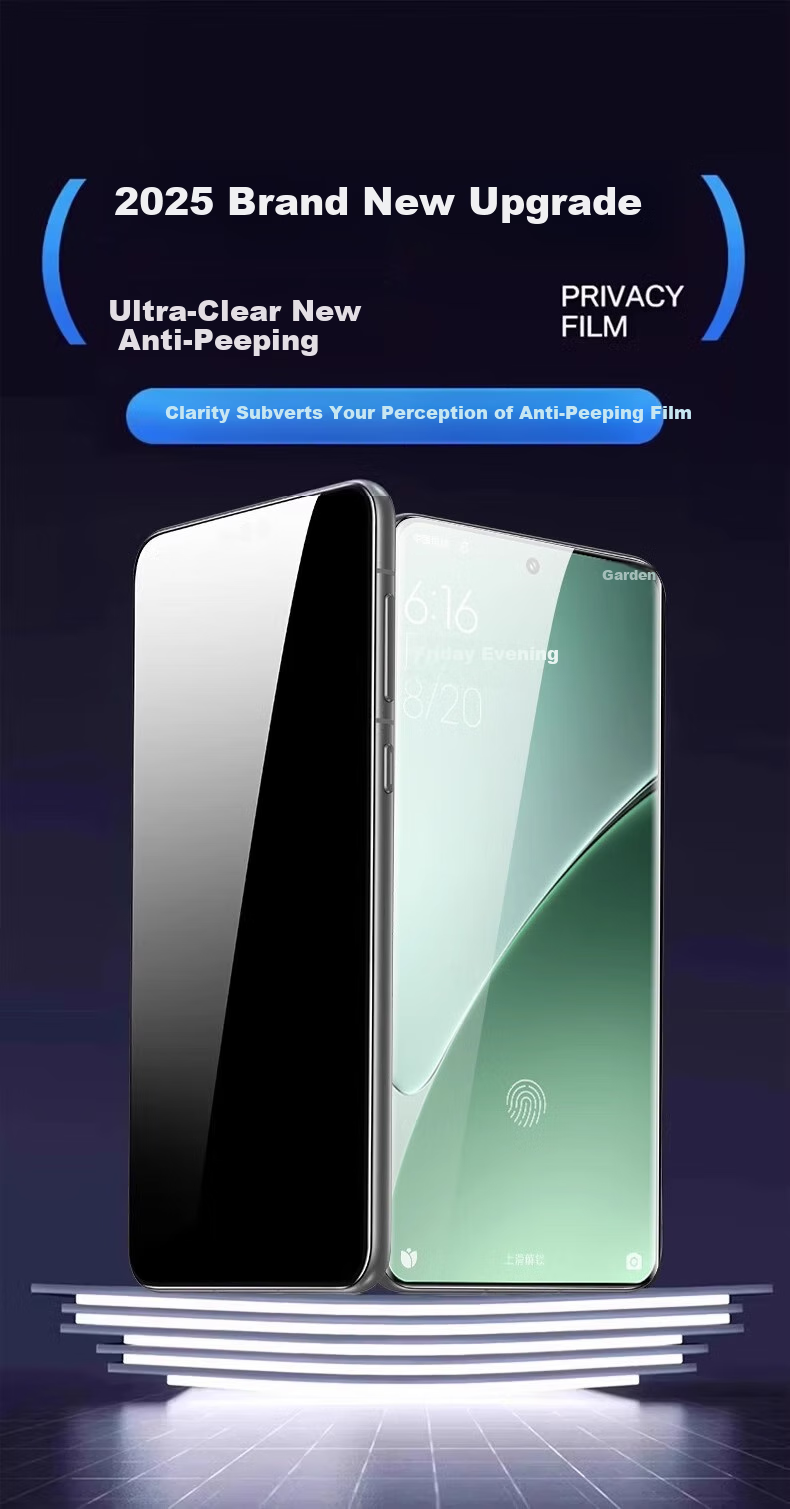 Защитная пленка DIVI для Xiaomi 14, гидрогелевая, антибликовая, с защитой от подглядывания, полноэкранное покрытие, HD Clear, защита от отпечатков пальцев и падений (2 шт.)