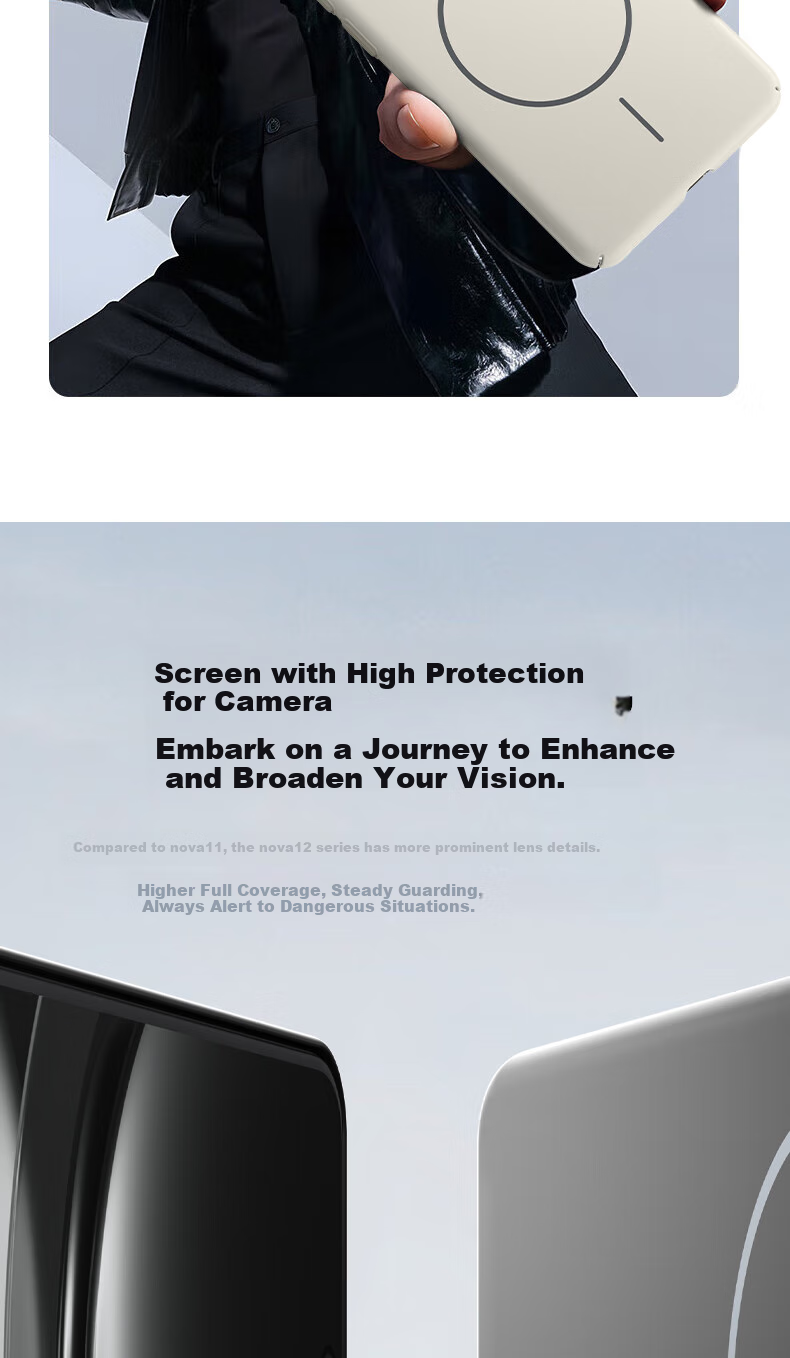 KEKLLE Чехол для Huawei Nova 12, матовый, противоударный, с магнитной беспроводной зарядкой, вишневый цвет