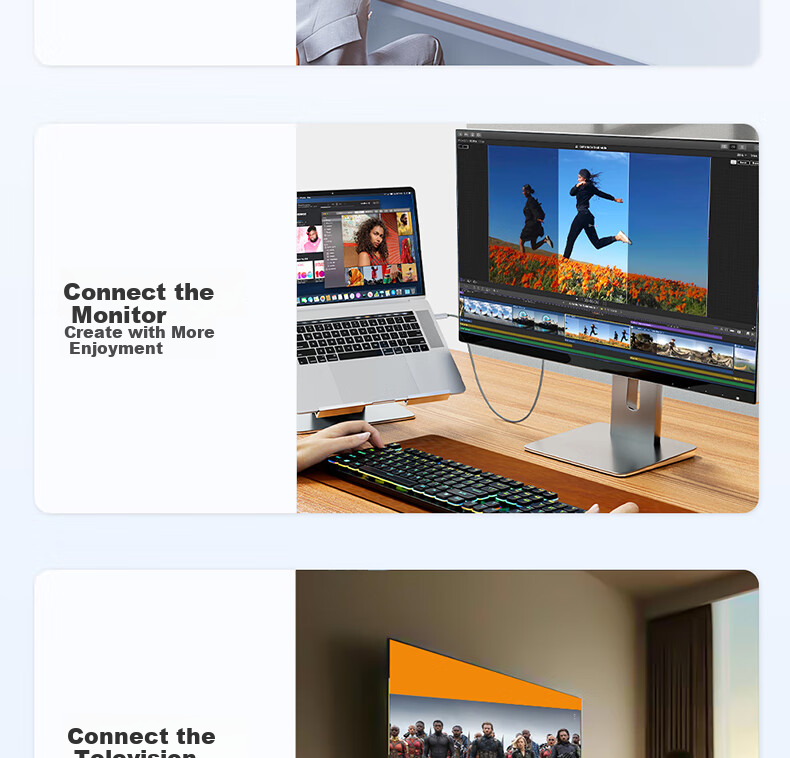 Кабель-адаптер ULT-unite USB Type-C на HDMI 2.0, 4K@120Hz, 2 метра, серебристый