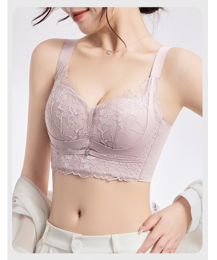 Женский бюстгальтер GRACEWELL Push-Up Bra, бесшовный, с косточками, кружевной, с боковой поддержкой, для маленькой груди