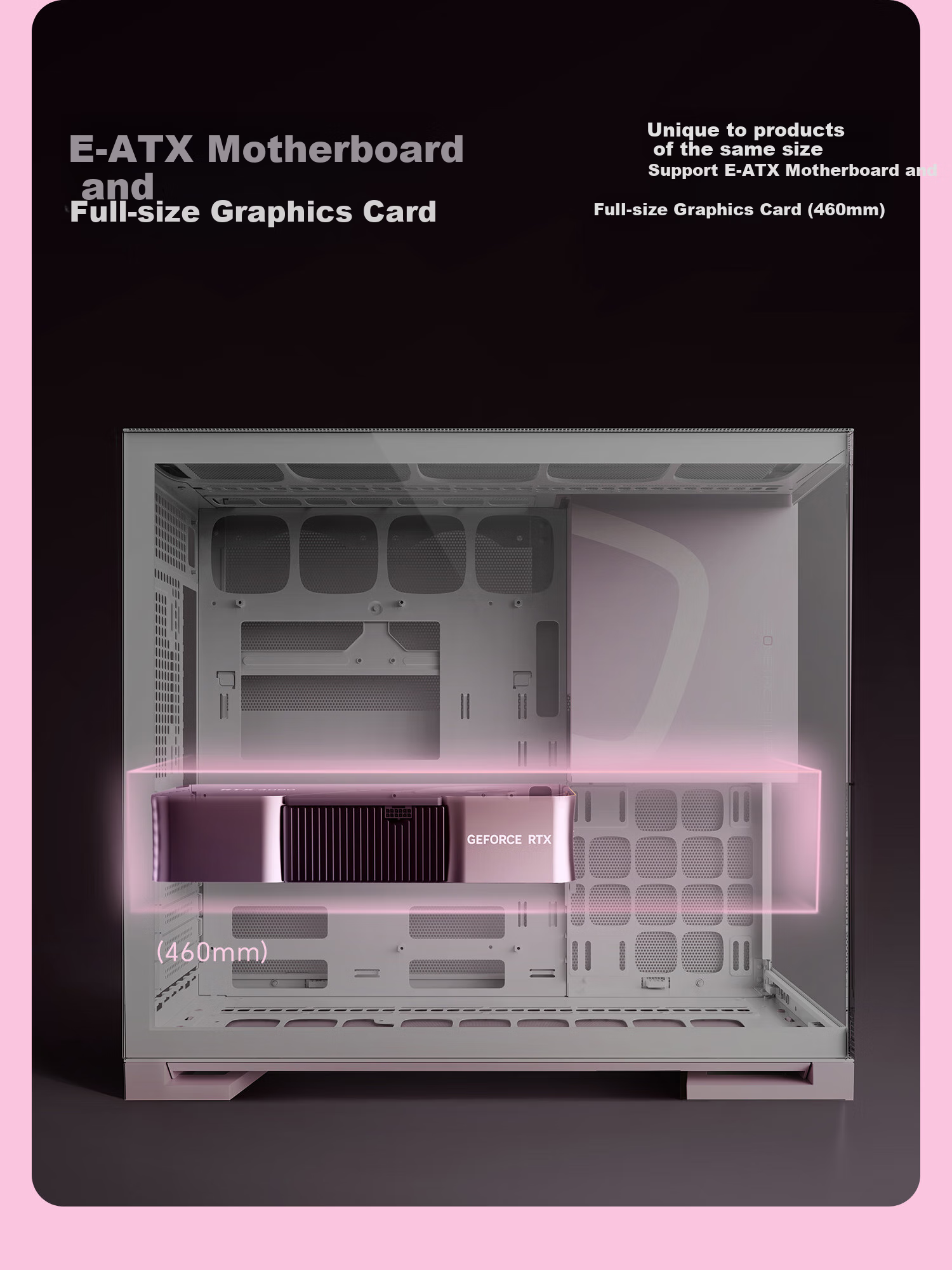 Корпус GeometricFuture Model5 Wukong Pink Limited Edition для компьютера, Розовый