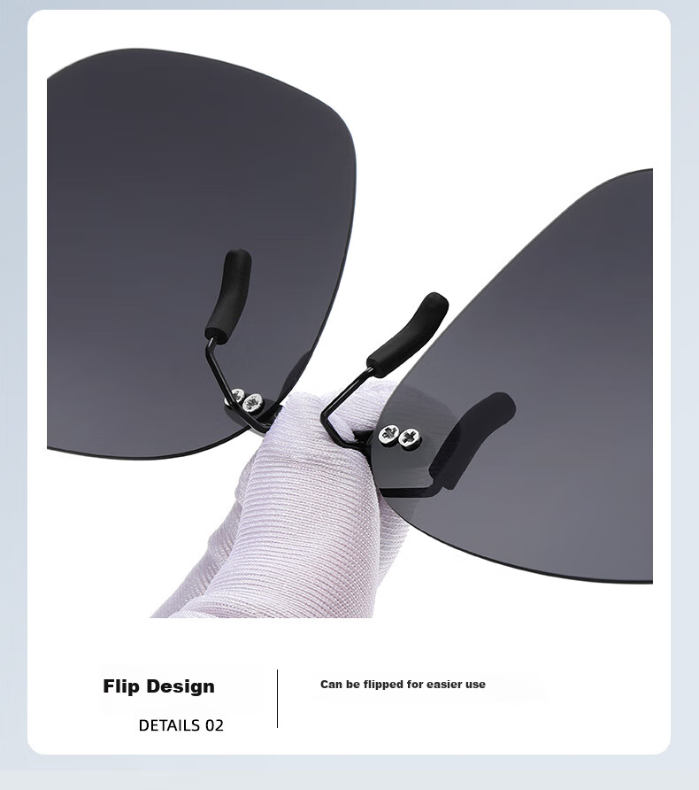 Siwangongli Polarized Clip-On Sunglasses for Women And Men, Clip-On Myopia Sunglasses for Driving And Fishing