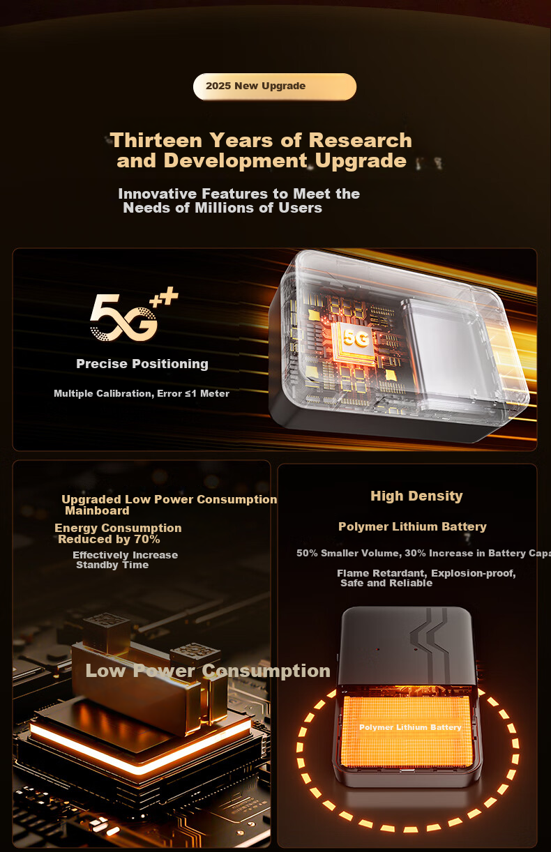 GPS-трекер TUQIANG G615, миниатюрный, 5G, Beidou, с длительным сроком службы батареи, противоугонное устройство для автомобиля, с функцией GPS-трекера