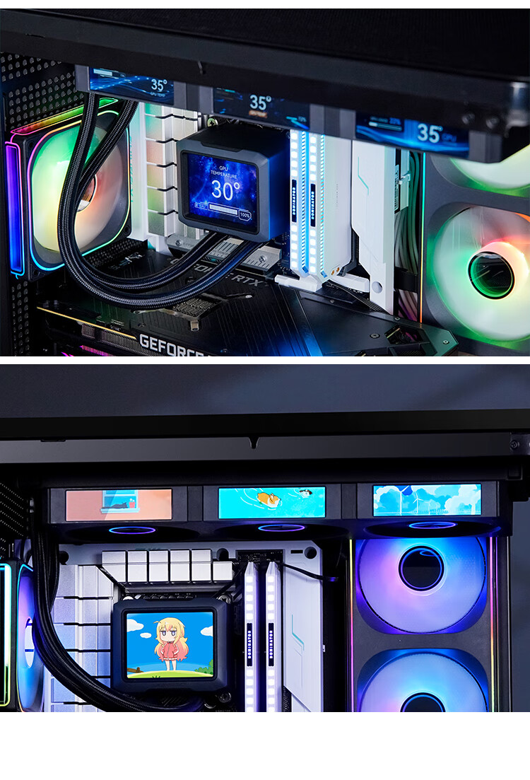 Комплект вентиляторов JONSBO ZC-360B ARGB, 3 шт., черный