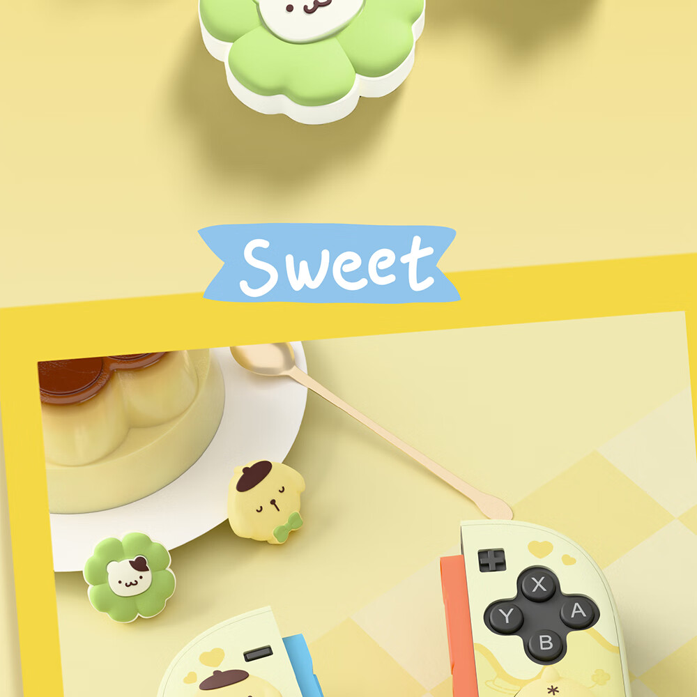 Колпачки для джойстиков Jixiang Switch 2, силиконовые, с защитой от скольжения, износостойкие, антипот, совместимы с NS2 Generation, дизайн HelloKitty "Счастливый компаньон"