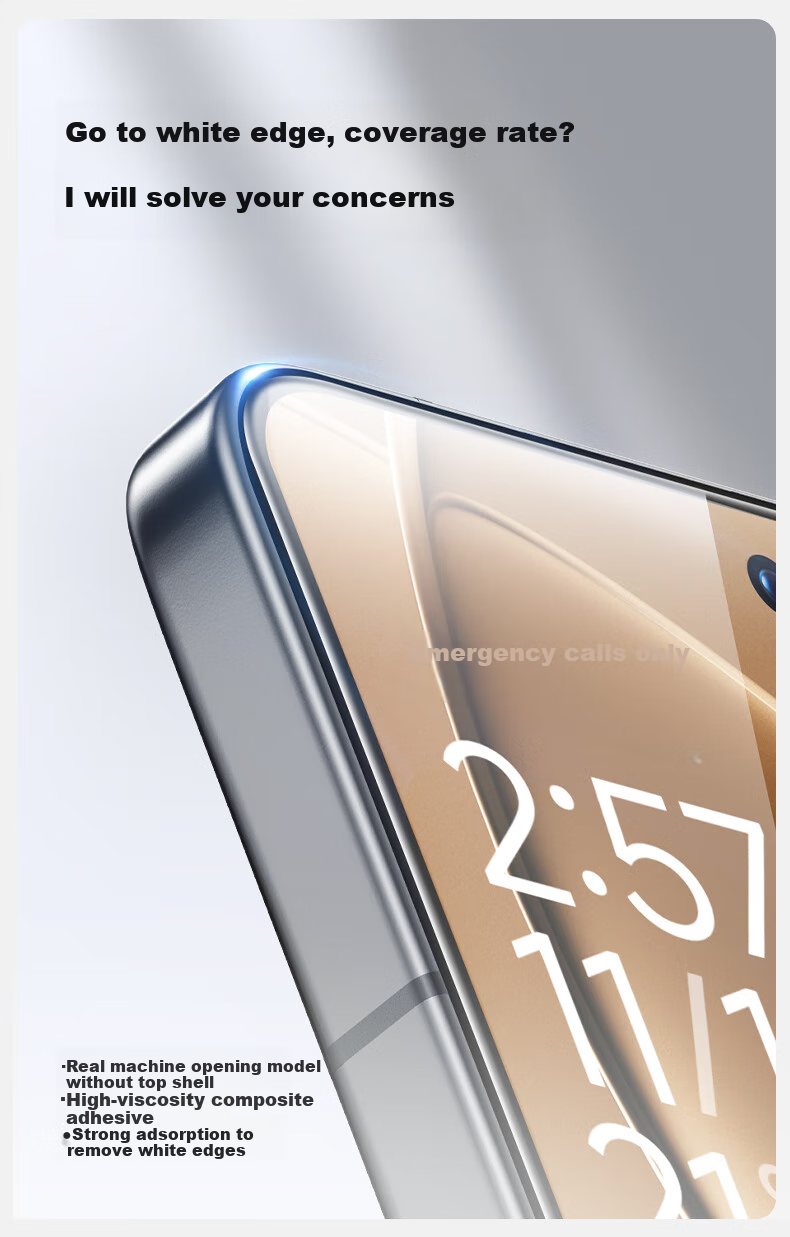 Защитное стекло SmartDevil для Xiaomi Redmi K80/K80 Pro, алмазная степень защиты, ультрагладкое, устойчивое к отпечаткам пальцев, ударопрочное, HD Clear, защитная пленка
