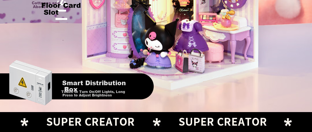 Конструктор Rolife Super World Wardrobe Building Blocks, детский игровой набор для сборки кукольного домика, подарок на день рождения, Новый год, День святого Валентина
