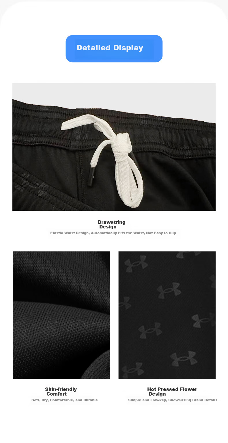 Шорты спортивные Under Armour, мужские, дышащие, для баскетбола, летние, колено