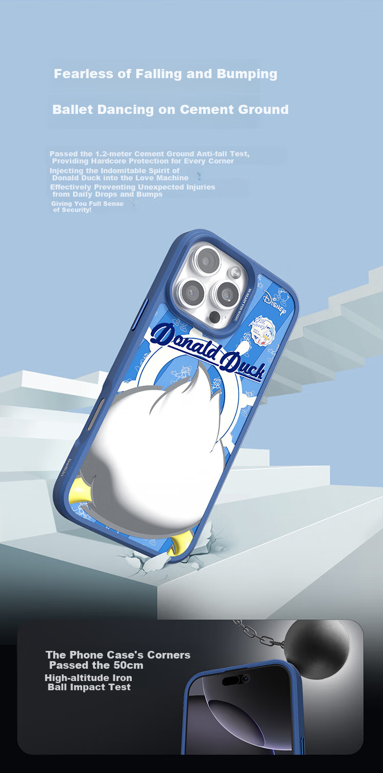 Чехол для iPhone 16 Pro BELKIN Disney Donald Duck Custom Edition, MagSafe, противоударный, TPU, оранжевый
