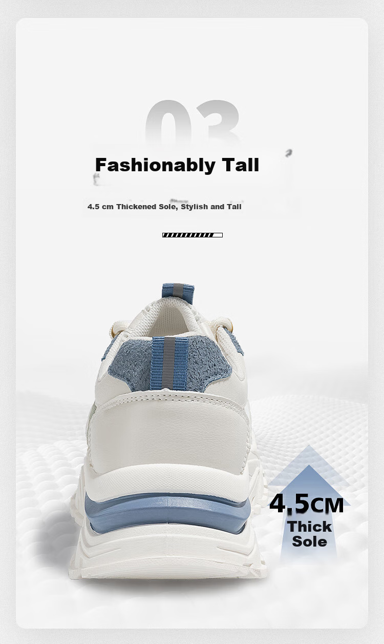 Женские кроссовки Huili, модель "Dad Shoes", весна 2026, легкие, на толстой подошве, универсальные, бежево-оранжевые, размер 39