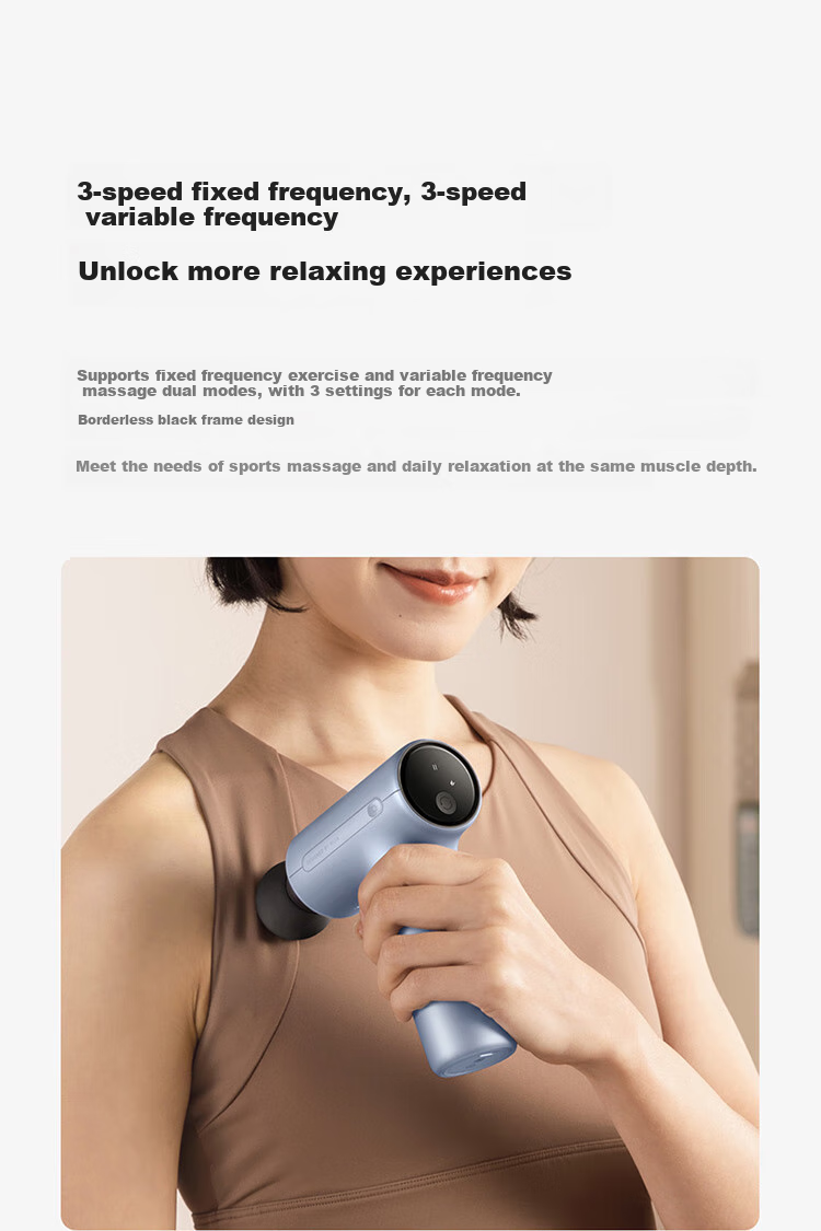 Мини-массажер Xiaomi Mijia H3, металлик серый, фитнес-массажер с горячим компрессом, массажер для мышц плеч, шеи и всего тела, подарок на день рождения и праздники для родителей, новогодний подарок
