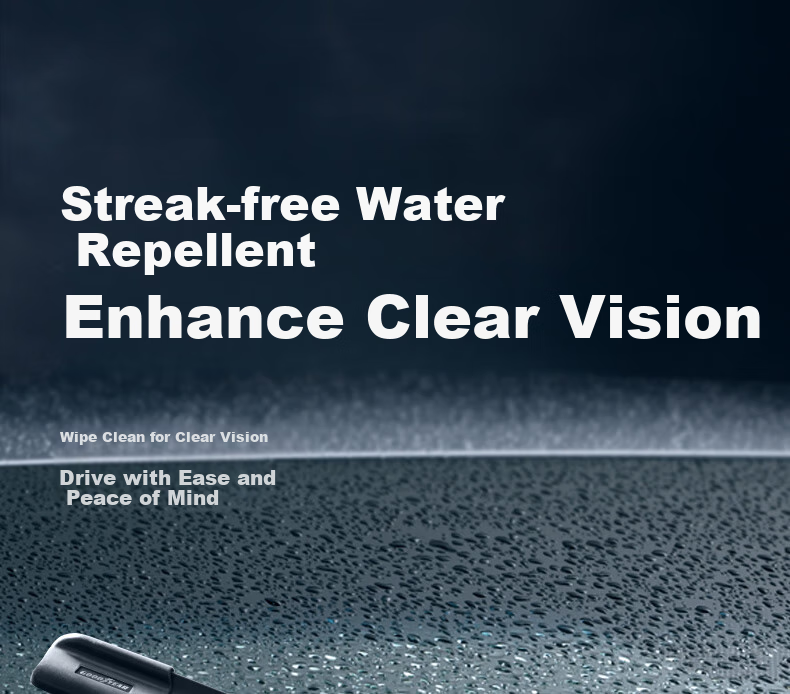 Комплект каркасных щеток стеклоочистителя Goodyear для Xiaopeng G3 / G3i (2019-2024), 550/475 мм, бесшумные, резиновая полоса, автомобильные аксессуары