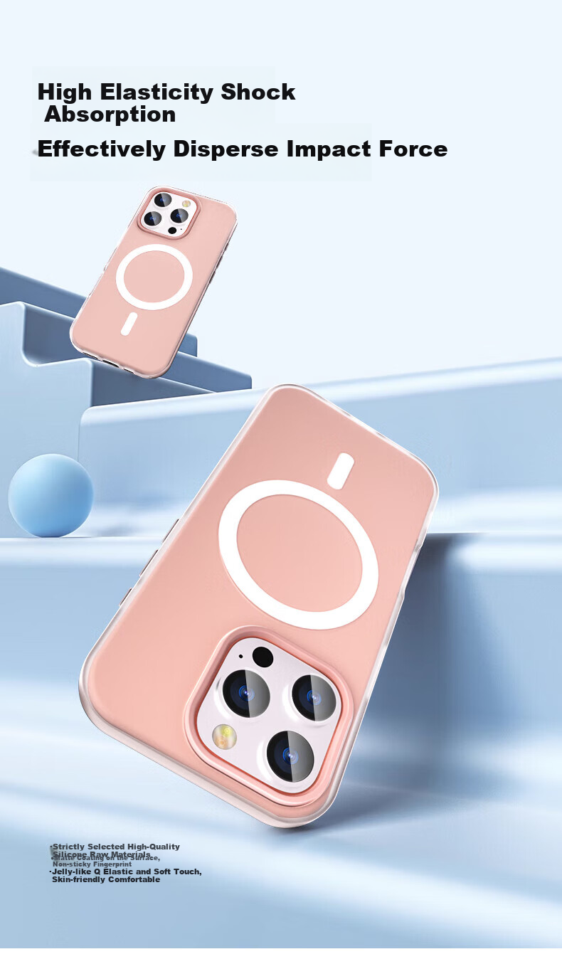 Чехол Hongzhuo для Apple iPhone 15 Pro Max, противоударный, силиконовый, с защитой от отпечатков пальцев, прозрачный, черный