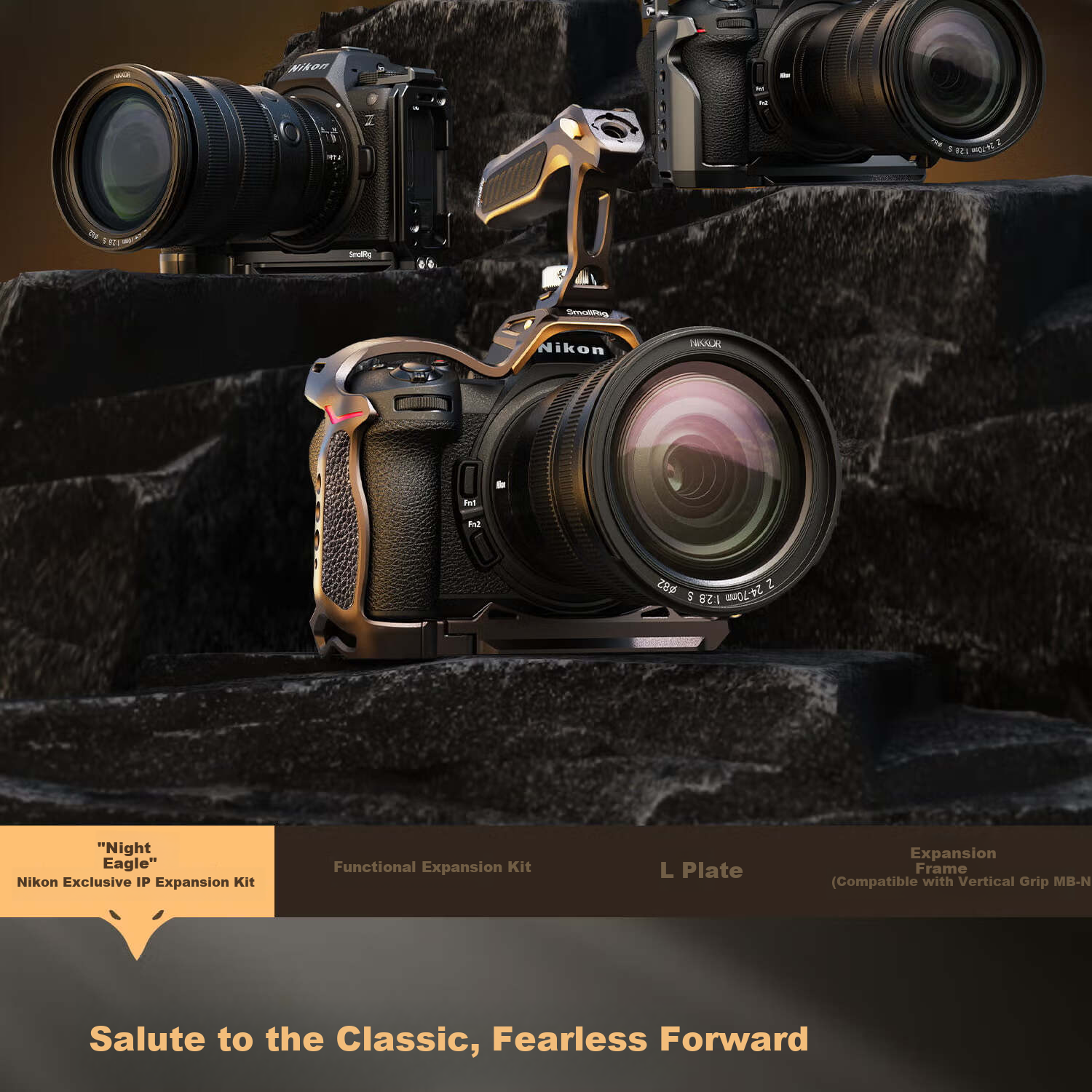Комплект SmallRig 4523 для Nikon Z6 III, "Ночной филин", подходит для беззеркальных камер Nikon Z6 III, с ручным захватом, комплект аксессуаров для фото- и видеосъемки, L-пластина для камеры, клетка "Кролик"