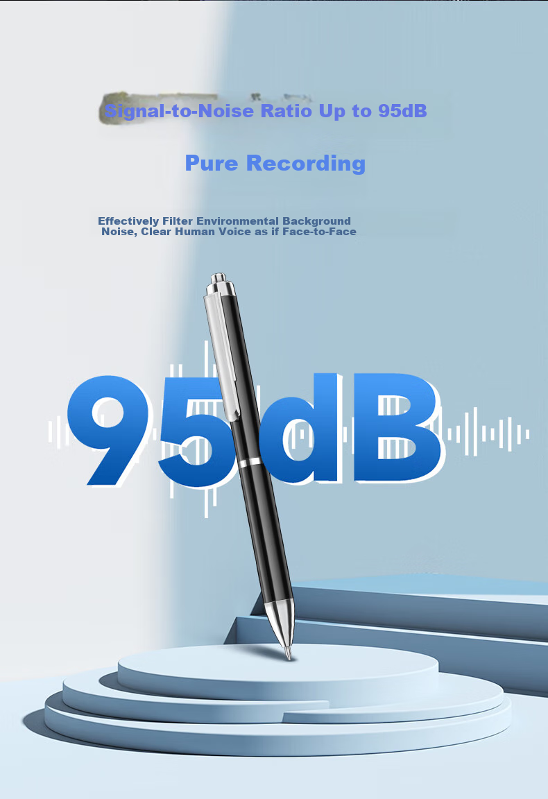Диктофон Newsmy S100 8GB, портативный, для записи лекций и встреч, с функцией преобразования речи в текст
