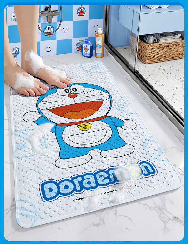 Коврик для ванной Dajiang Doraemon, нескользящий, для душа, противоскользящий, 50x80 см
