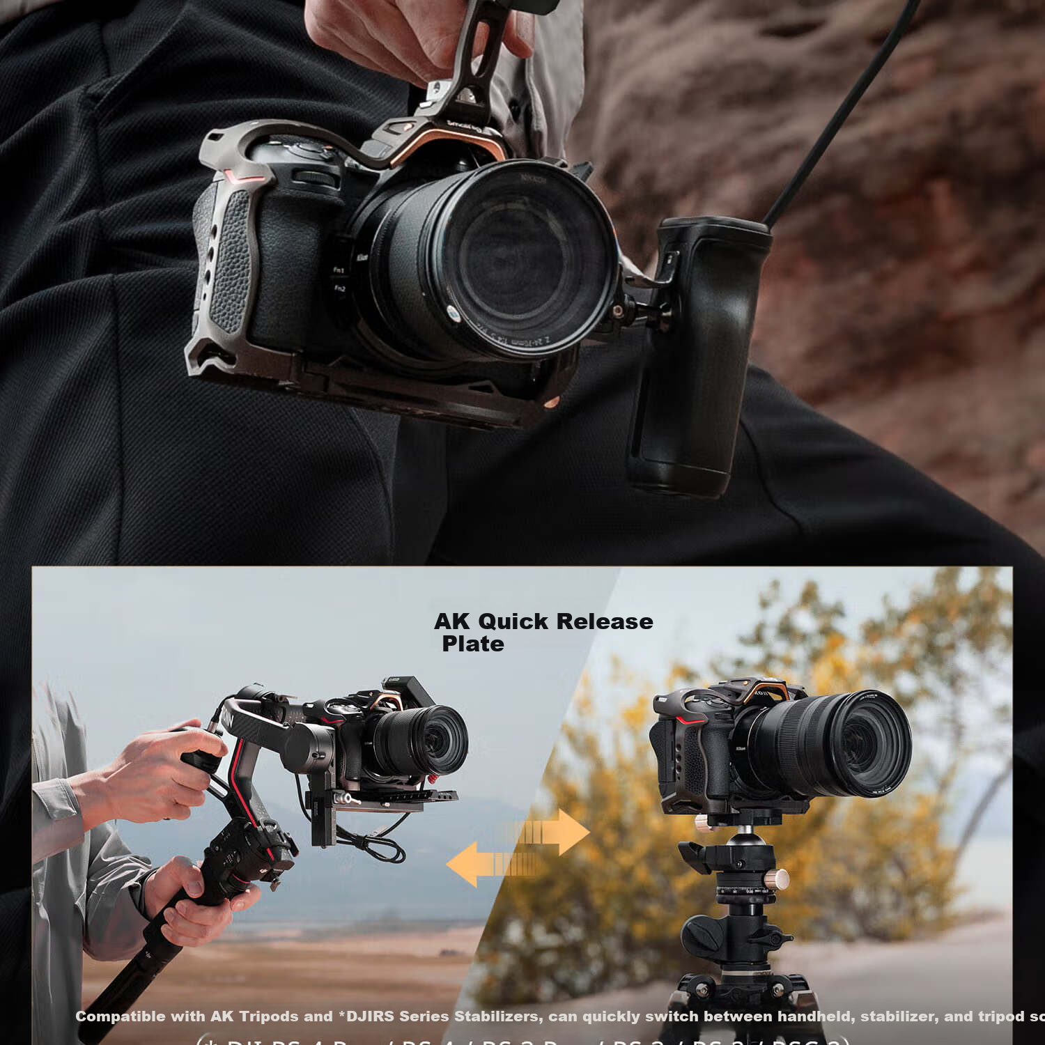 Комплект SmallRig 4523 для Nikon Z6 III, "Ночной филин", подходит для беззеркальных камер Nikon Z6 III, с ручным захватом, комплект аксессуаров для фото- и видеосъемки, L-пластина для камеры, клетка "Кролик"