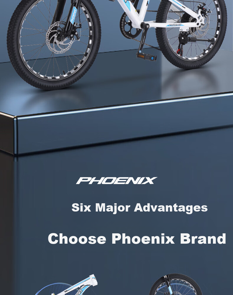 Детский велосипед Phoenix Chaoyue, горный, 22 дюйма, для мальчиков и девочек 6-15 лет, чернно-красный