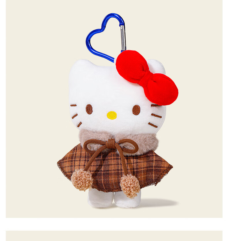 Плюшевая игрушка Yimeiwawa HelloKitty, подвеска для рюкзака, брелок, мягкая игрушка, подарок для девочки