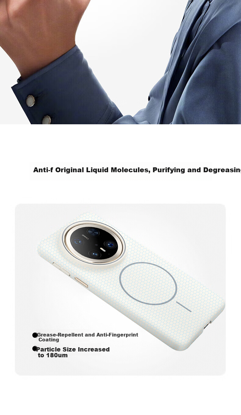 KEKLLE Магнитный чехол для Huawei Mate 70, матовый противоударный защитный чехол с песочным цветом