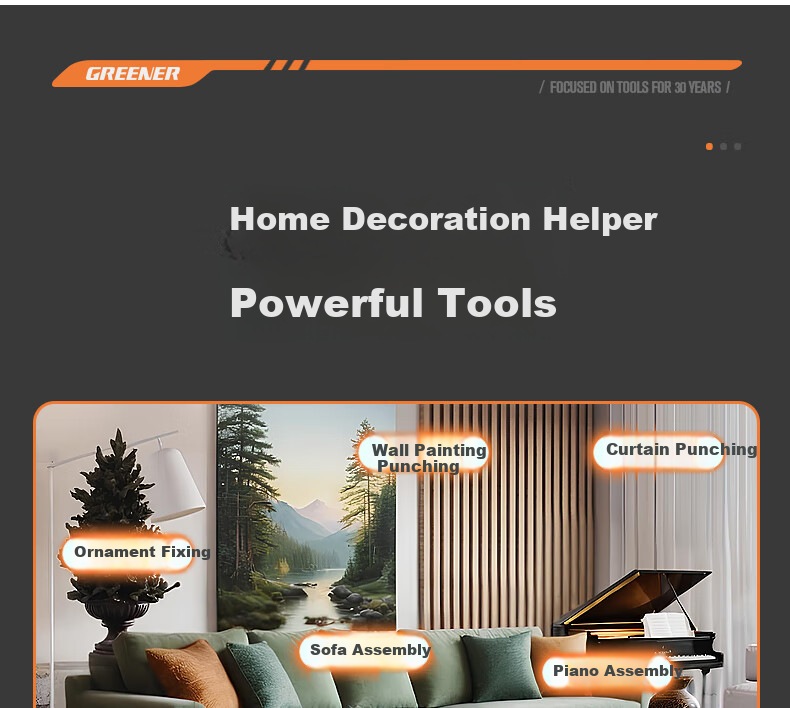 Аккумуляторная дрель GREENER Brushless Drill Multi-Function Tool Kit Repair Set, 21В, 120 предметов
