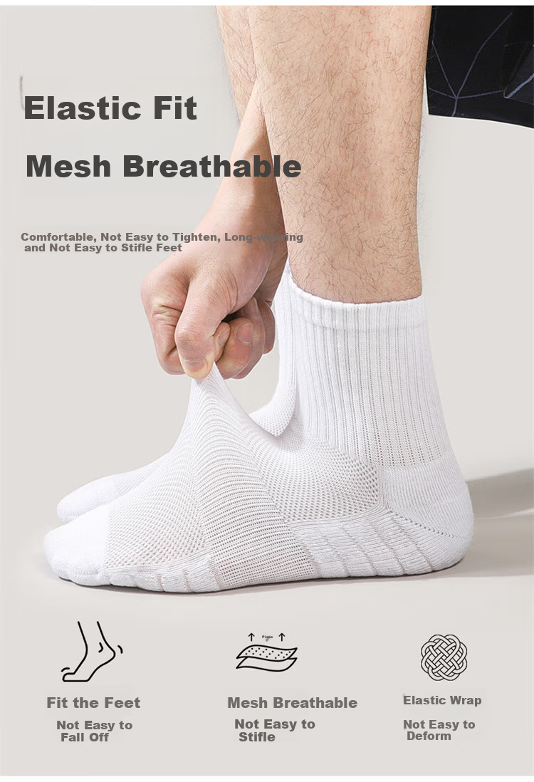 Носки мужские LangSha, короткие, спортивные, хлопок, для осени и зимы, 3 пары