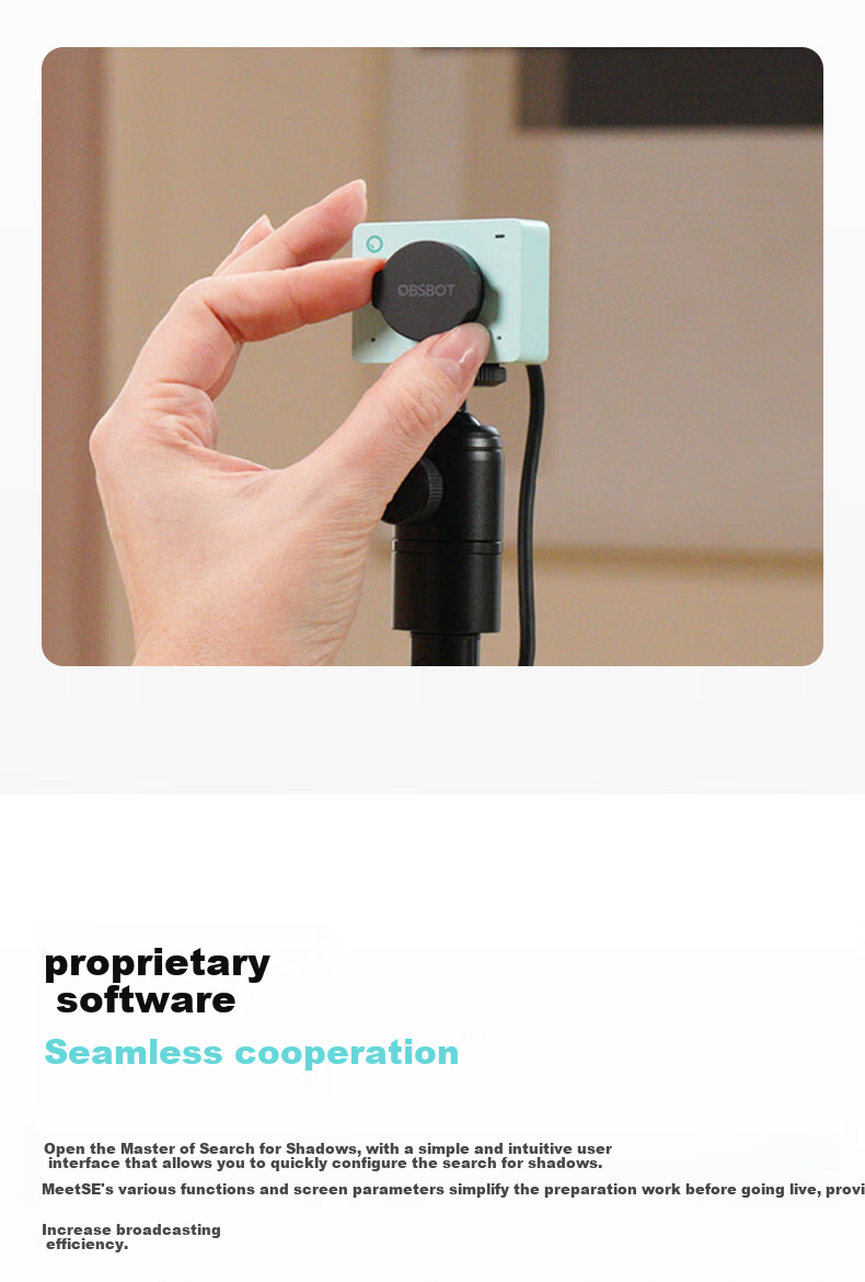 Веб-камера OBSBOT Xunying Meet SE для прямых трансляций, HD-веб-камера для компьютера, внешняя камера для видеоконференций с микрофоном, зеленая
