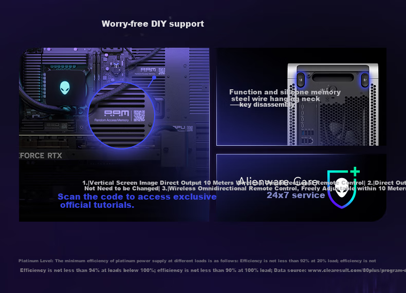 Игровой настольный компьютер Alienware Area-51 Legend, Intel Core Ultra 9, 64 ГБ ОЗУ, 2 ТБ SSD, RTX 5080, Windows 11 Home