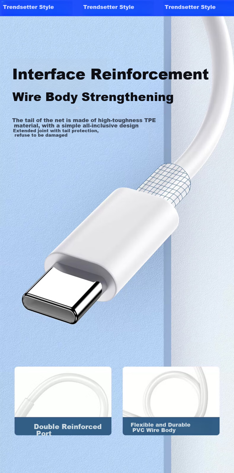 Кабель для зарядки Type-C