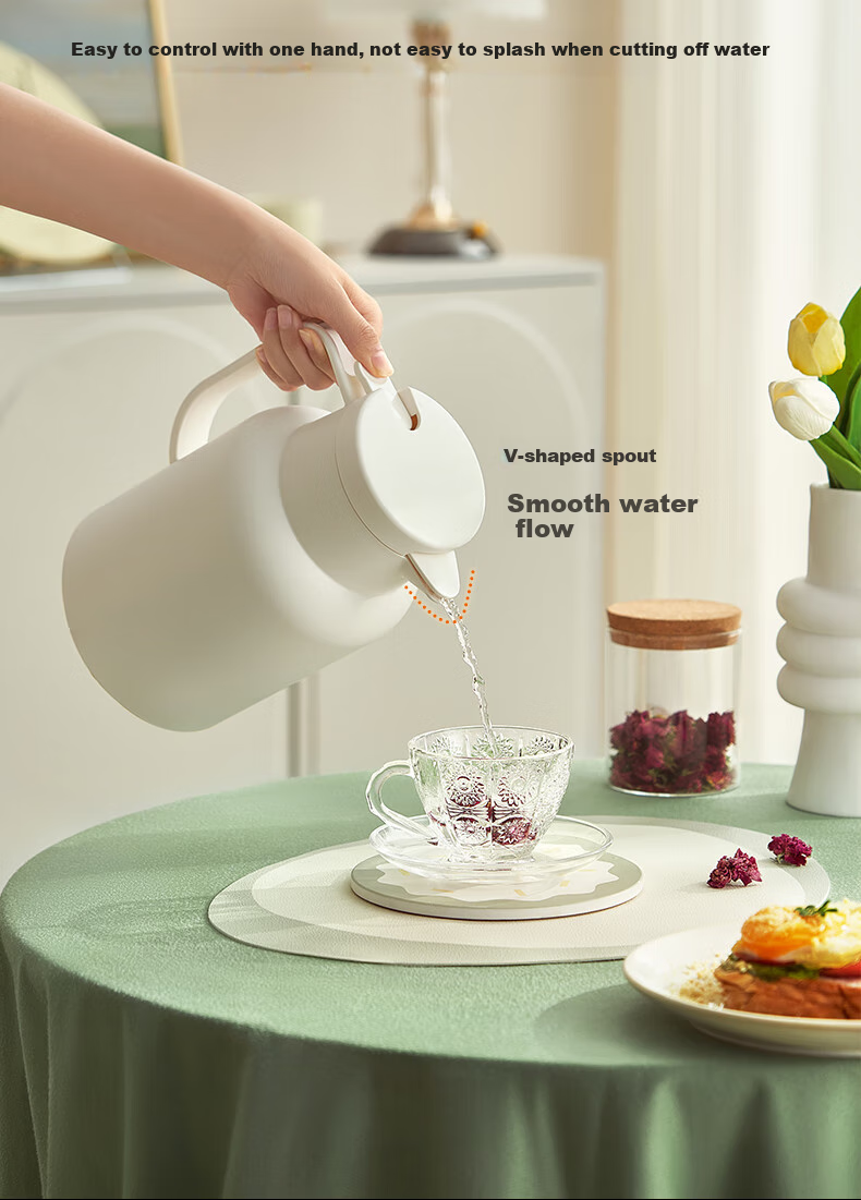 Термос Joyoung, 1.45 л, с внутренней колбой из стекла, для дома и общежития, термопот, белый