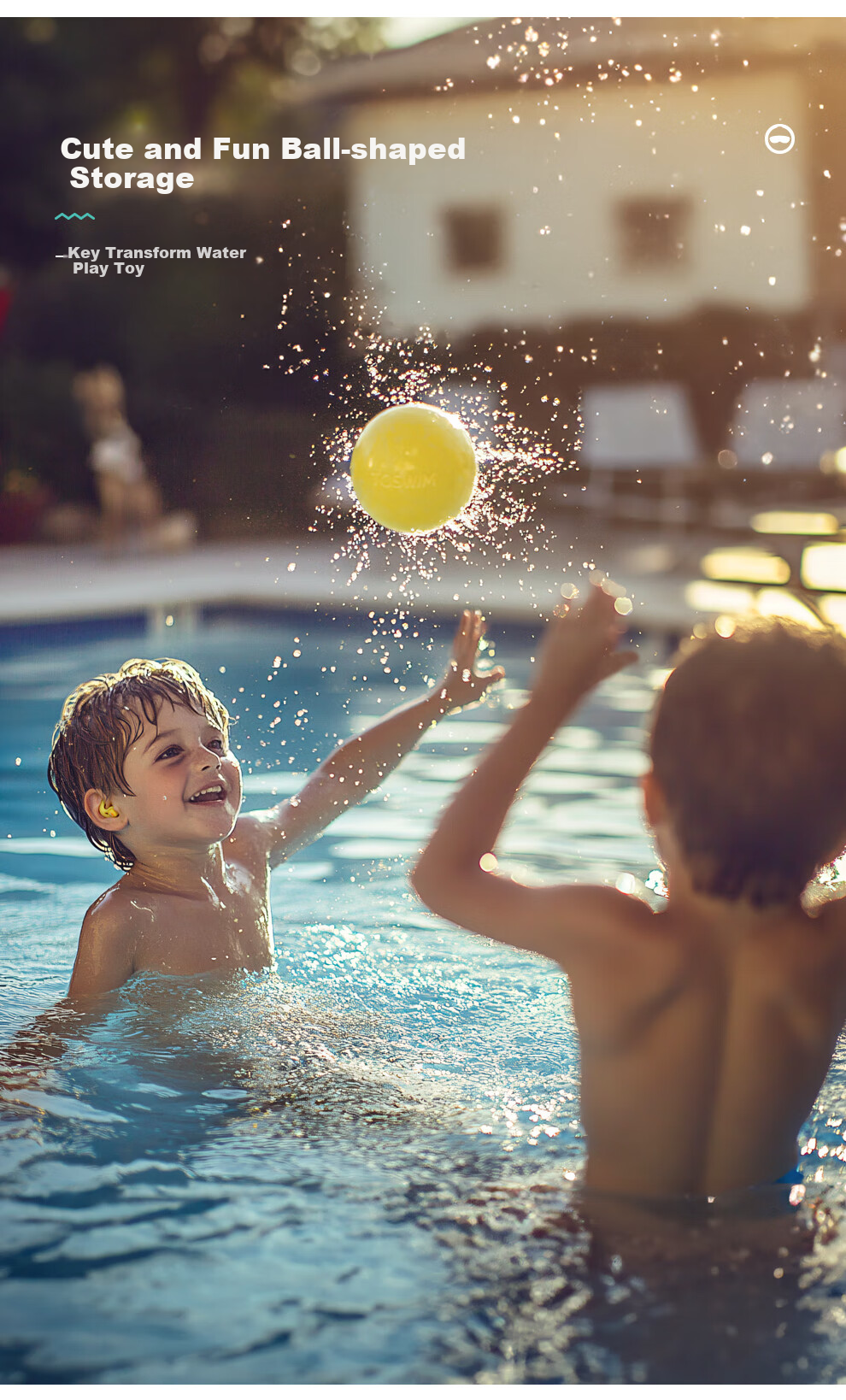 Удобные водонепроницаемые беруши TOSWIM для плавания, подходят для ушных каналов, для купания и детей, герой с крутыми очками