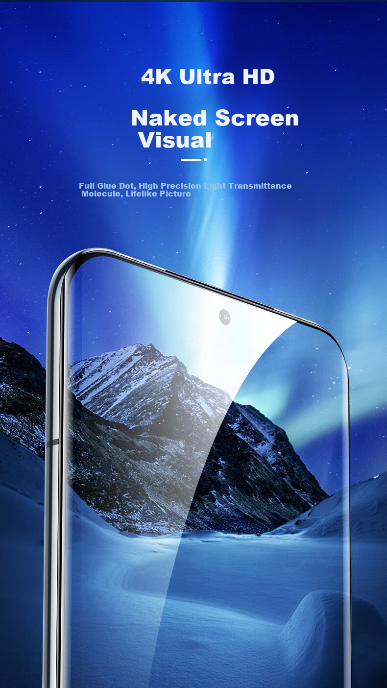 Защитное стекло ESR для Huawei Pura70 Pro, P70pro+, P70ultra, полное покрытие, HD, защита от падений и отпечатков пальцев, с легкой установкой
