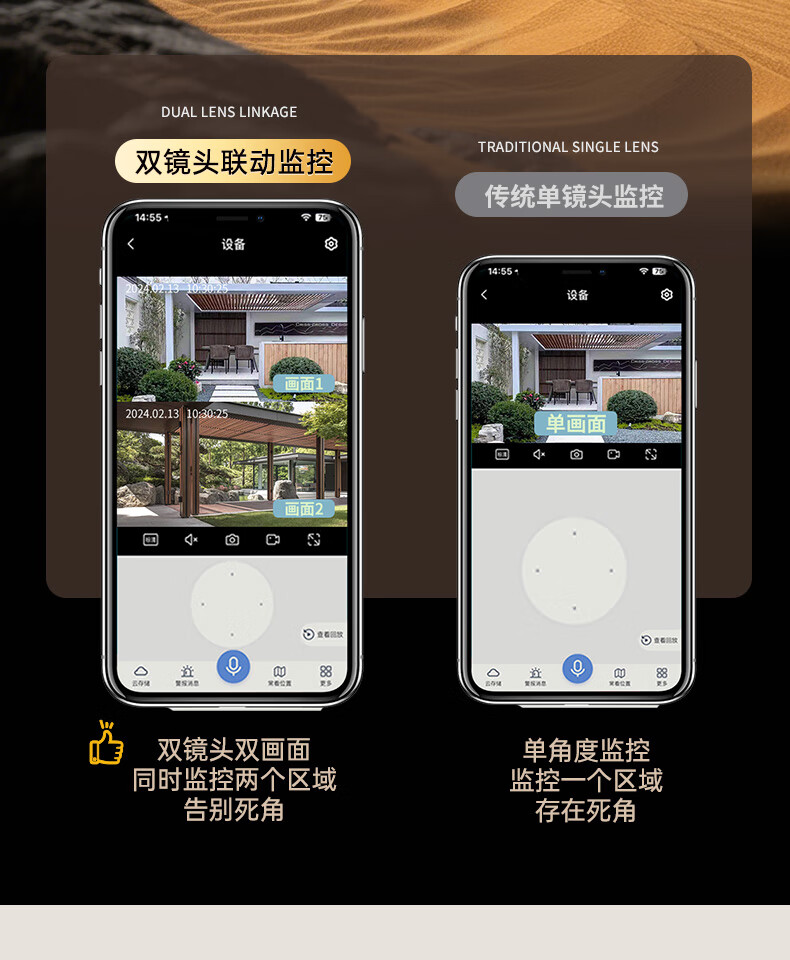 Wi-Fi камера видеонаблюдения Newmine для улицы, 16 Мп, защита от непогоды, ночное видение, PTZ, 360° обзор, удаленный мониторинг