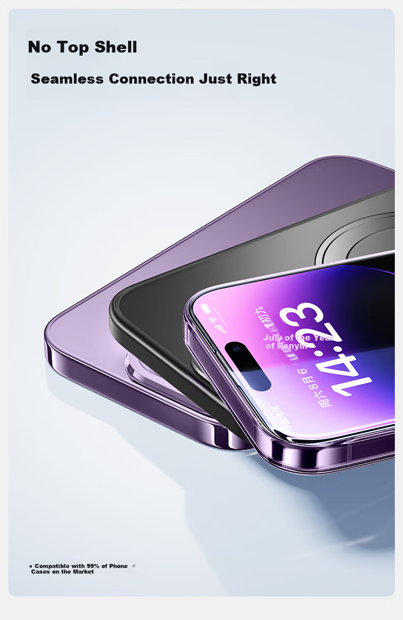 Защитное стекло для экрана Shanmo для iPhone 14 Pro, высокая четкость, защита от синего света, антибликовое покрытие, гладкое касание, защита от пыли на слуховом динамике, 2 шт.