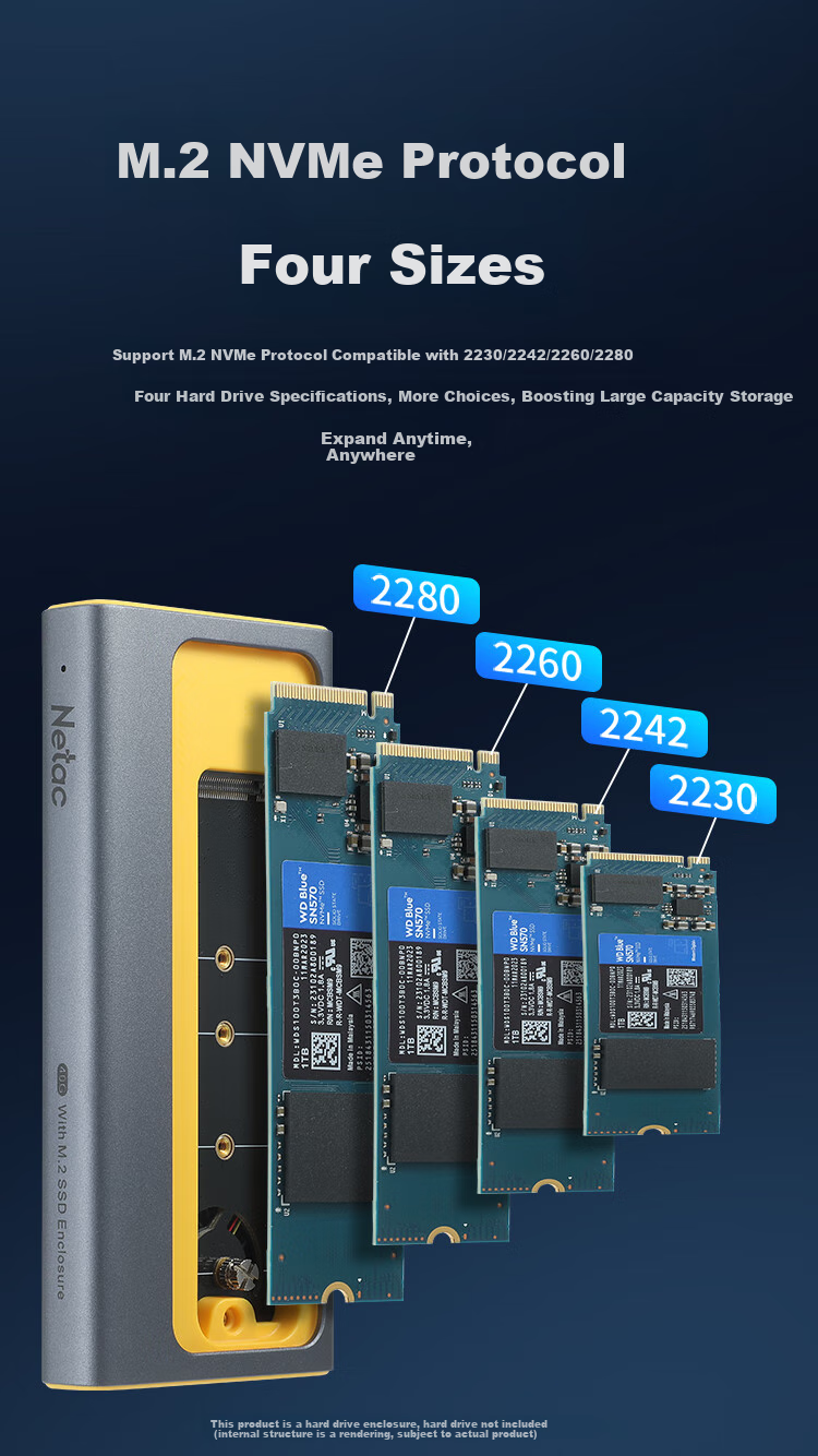 Внешний корпус для M.2 NVMe SSD