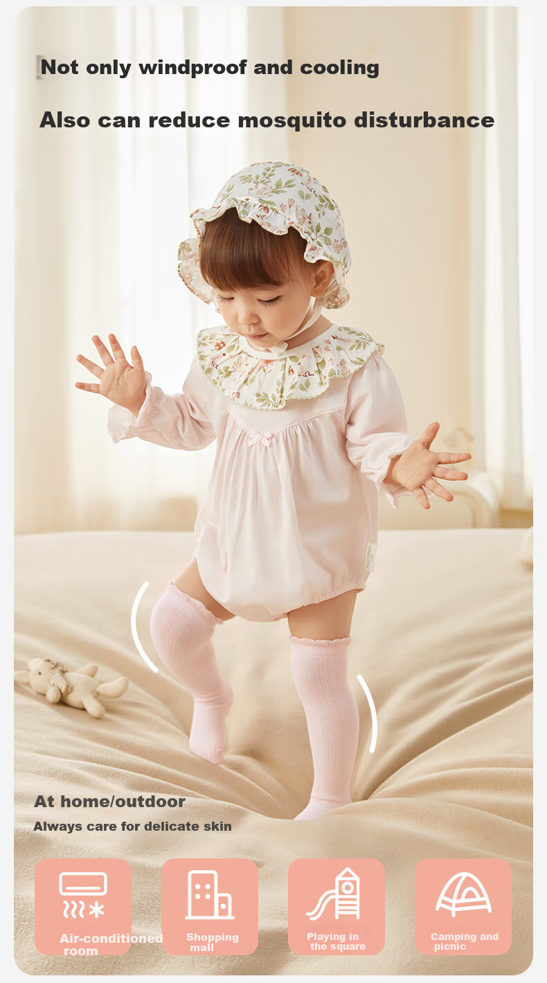 Детские носки PurCotton, для новорожденных, хлопок, до колена, 14-16 см, 3 пары, голубой + молочный + серый