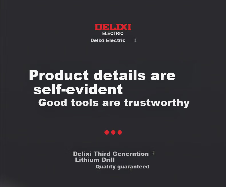 DELIXI ELECTRIC Аккумуляторная ударная дрель-шуруповерт 21В, бесщеточная, с высоким крутящим моментом, многофункциональный набор инструментов