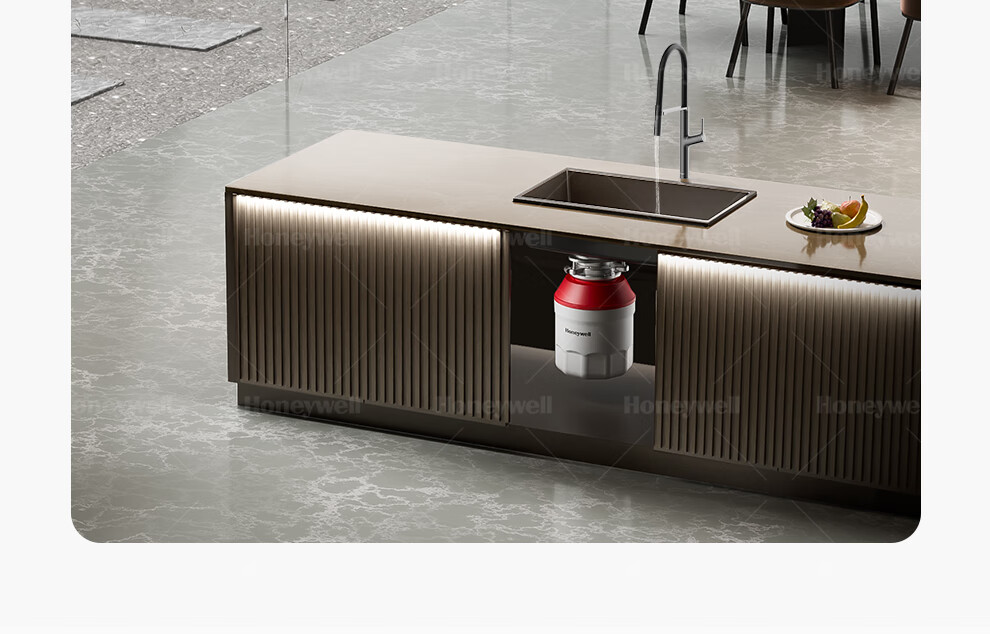 Смеситель Honeywell для кухни, силиконовый, магнитный, с одной ручкой, с термостатом, с цинковым сплавом, цвет "оружейная сталь" CCX02Q