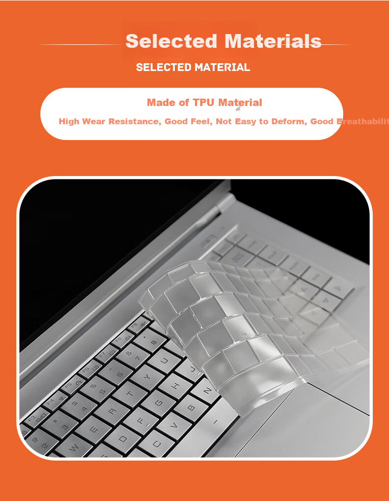 Защитная пленка для клавиатуры ECOLA Mechanical Revolution S1 Air, 14 дюймов, TPU, прозрачная, пыле- и водонепроницаемая, EZ011