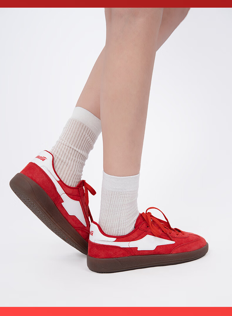 Кроссовки AVIA Aiwelia 2025 Retro Training Shoes, спортивные повседневные кроссовки для мужчин и женщин, обувь с Т-образной носком, красно-белые, размер 40