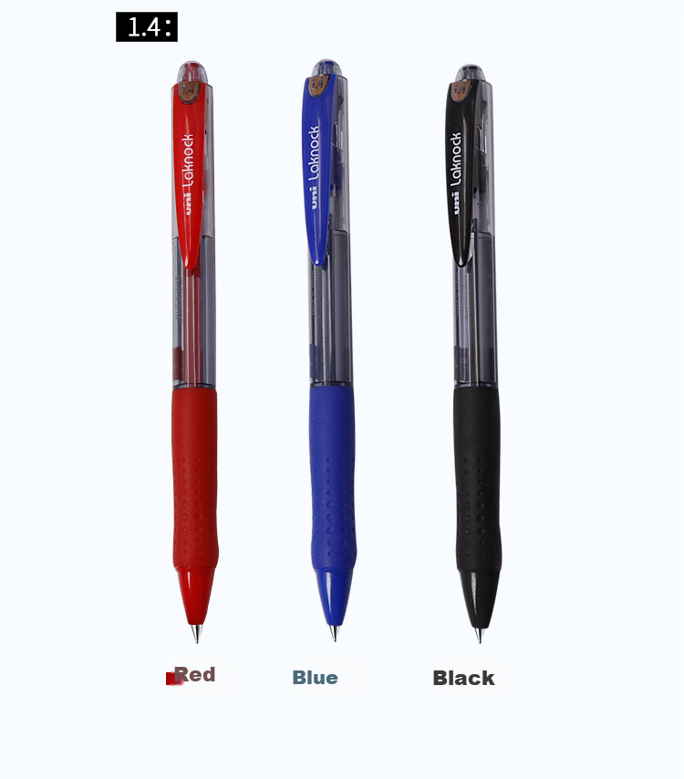 Шариковая ручка Uni SN-100, 1.4мм, черная, набор 12 шт.