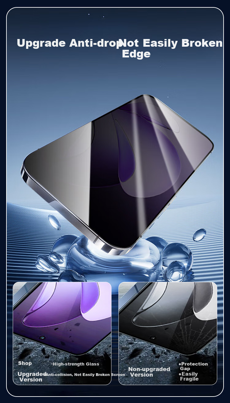 Защитная пленка KOOLIFE для OPPO Reno14/Reno13, противоударная, антишпионская, HD, закаленное стекло