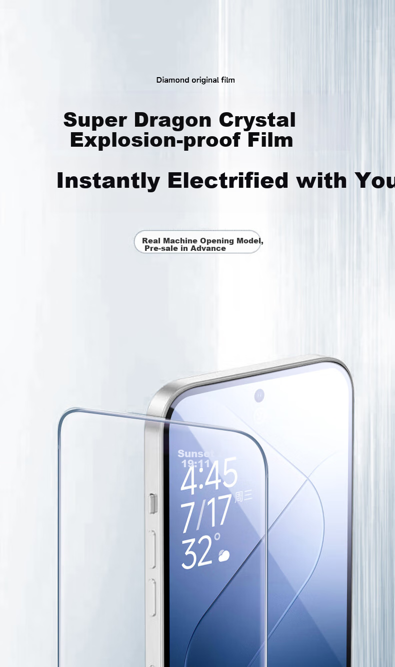 Защитное стекло DIVI для Xiaomi 14 Pro, 2 шт., противоударное, ультратонкое, HD, изогнутое