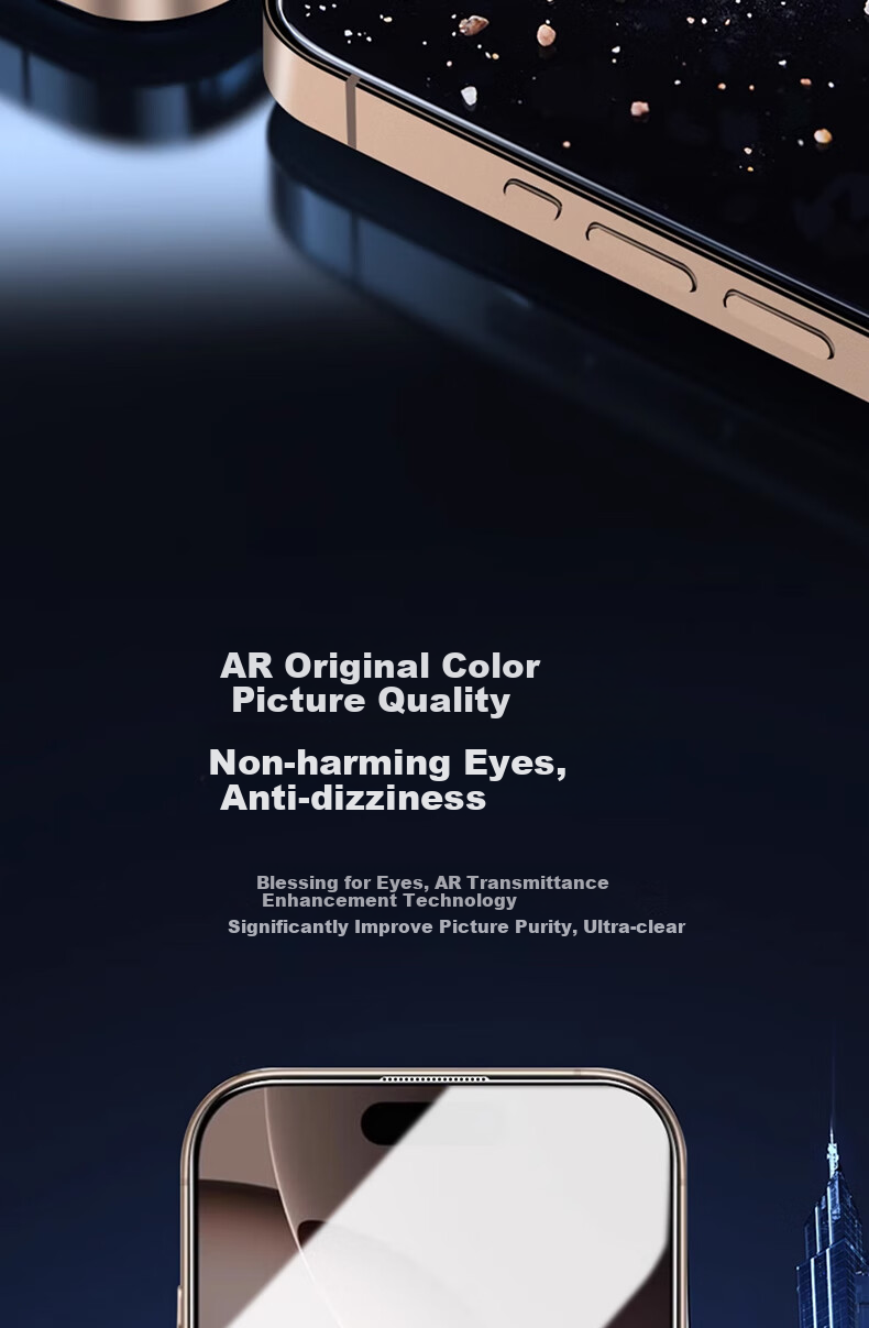 Защитное стекло Smorss для Apple iPhone 16 Pro Max, 28° антишпионское, противоударное, полное покрытие экрана, HD, 2 шт.