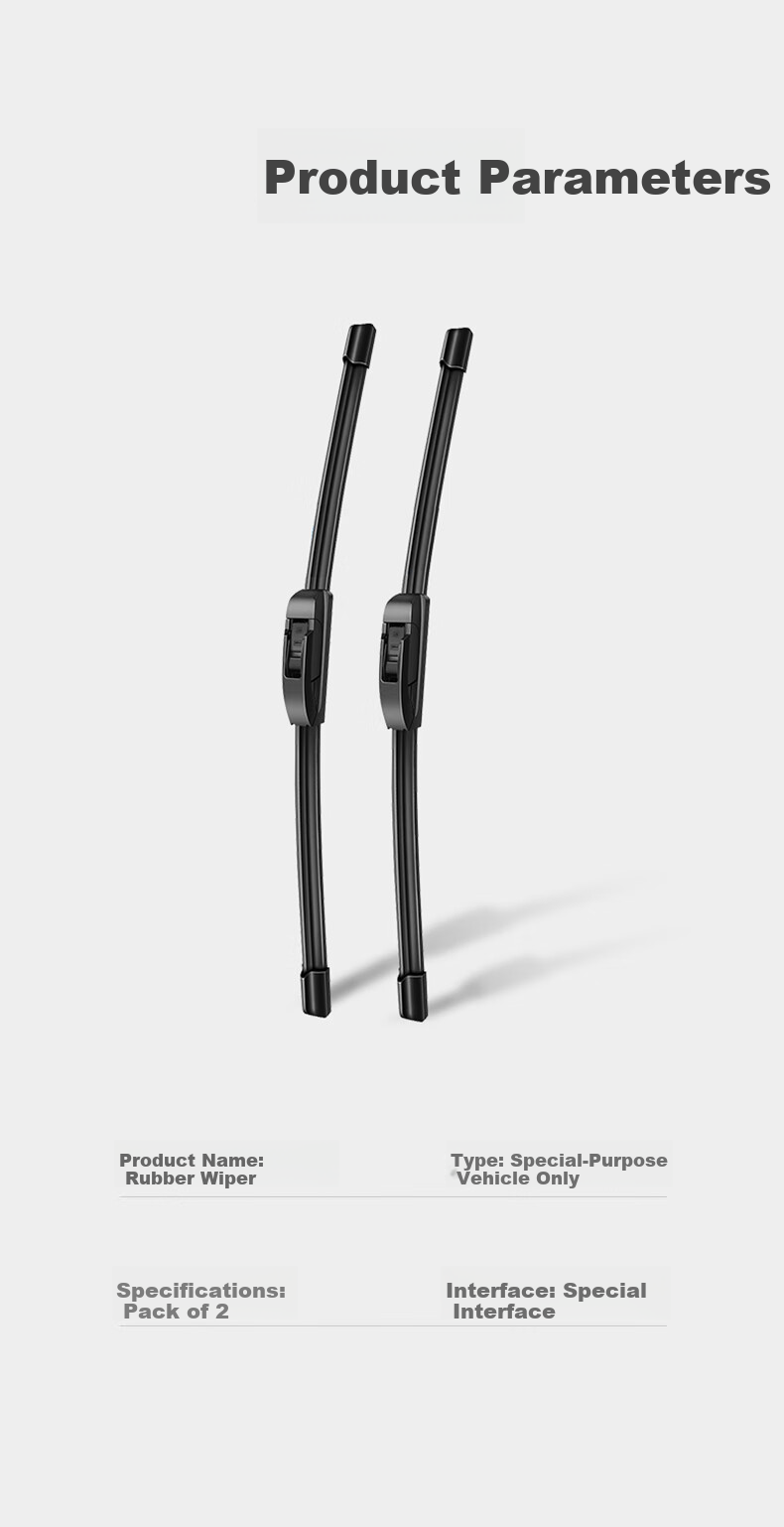 Щетки стеклоочистителя OBOSH для Volkswagen Lavida (2013-2017), бескаркасные, резиновая полоса, тихие, 21/19 дюймов