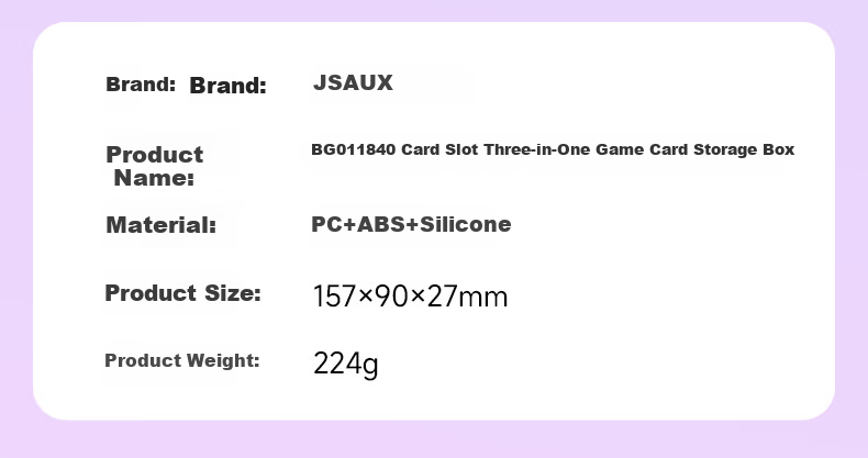 Магнитный держатель для карт JSAUX для Nintendo Switch, OLED, Lite, большой емкости, защитный чехол, аксессуар для консолей 2-го поколения