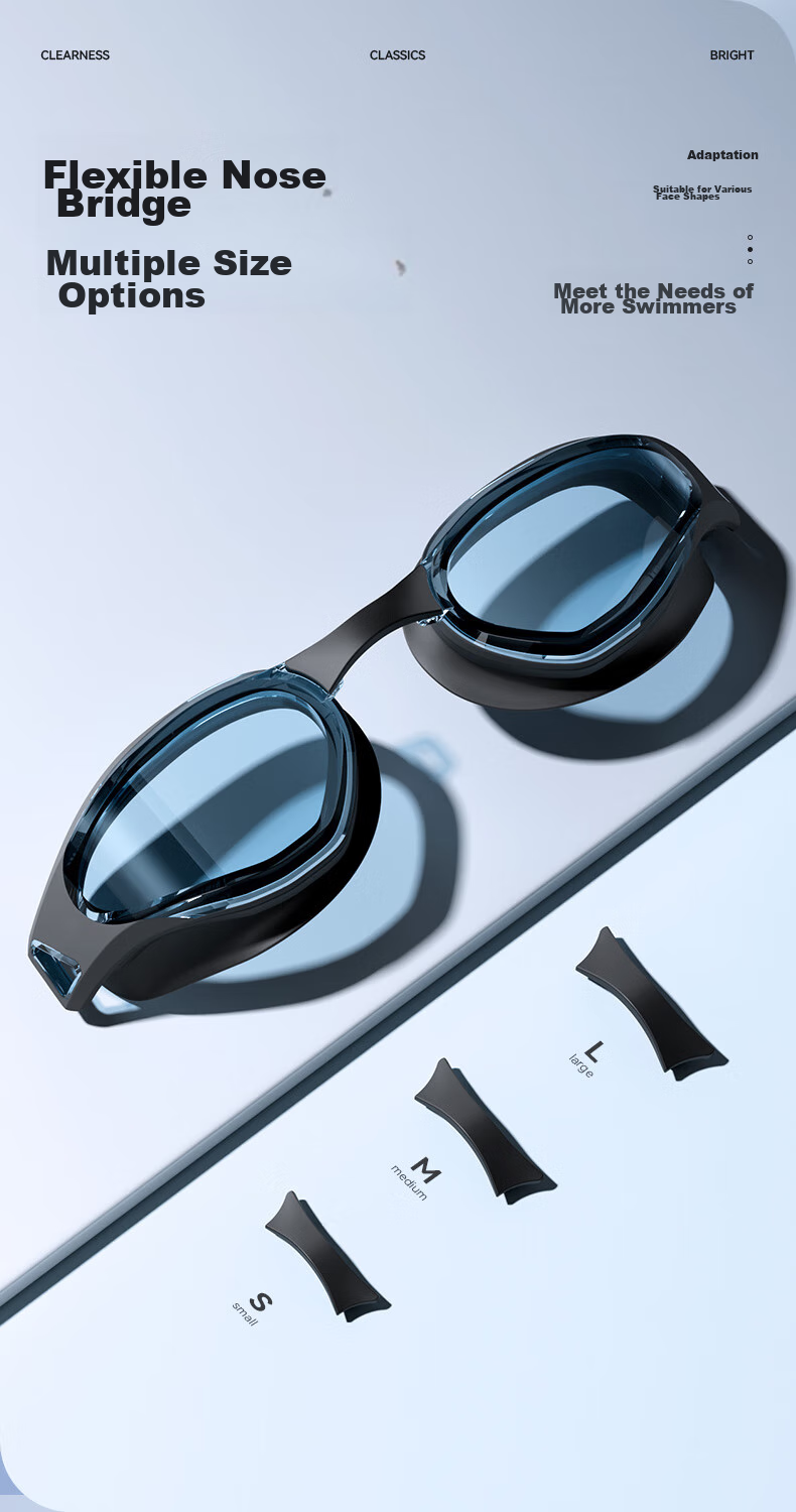 Очки для плавания Keep Swimming Goggles с антифогом, водонепроницаемые, профессиональные, для мужчин и женщин, модель 870, полуночно-синие